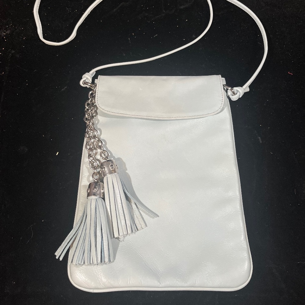 Light Blue Carla Marchi Genuine Leather Bag Made In Italy